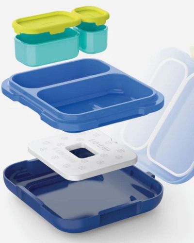 Fiambrera bento c/refrigerante- azul