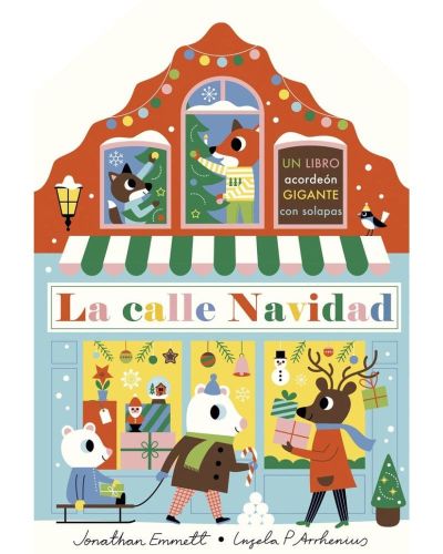 La calle navidad libro acordeón