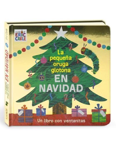 La pequeña oruga glotona en navidad