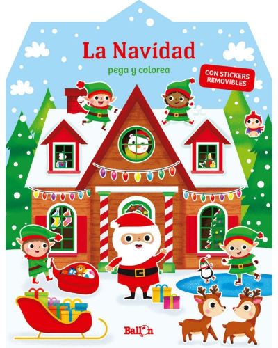 Libro pego y coloreo navidad 2