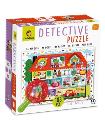 Puzzle detective mi casa 108 piezas