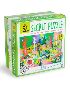 Puzzle secreto el bosque 24 piezas