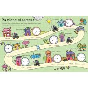 Libro pizarra aprendo la hora