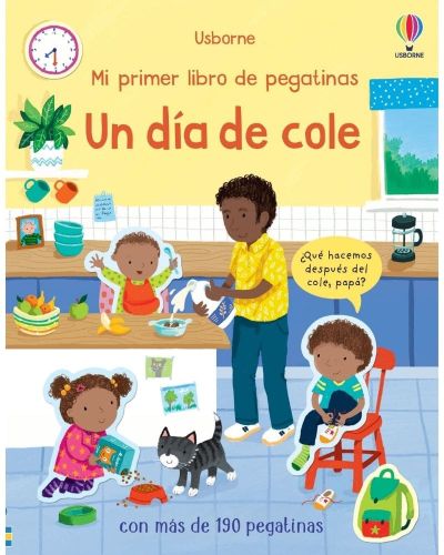 Libro de pegatinas un día de cole