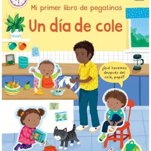 Libro de pegatinas un día de cole