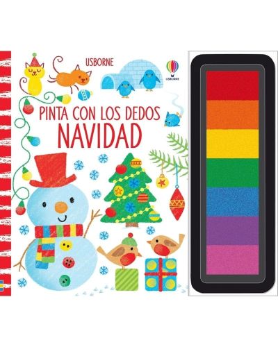 Pinta con los dedos navidad