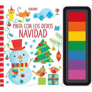 Pinta con los dedos navidad