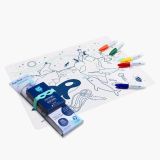 Mantel de silicona Iceberg con pulsera azul