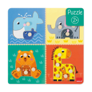 Puzzle encajable mamás y bebés