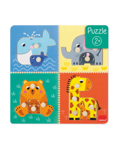 Puzzle encajable mamás y bebés