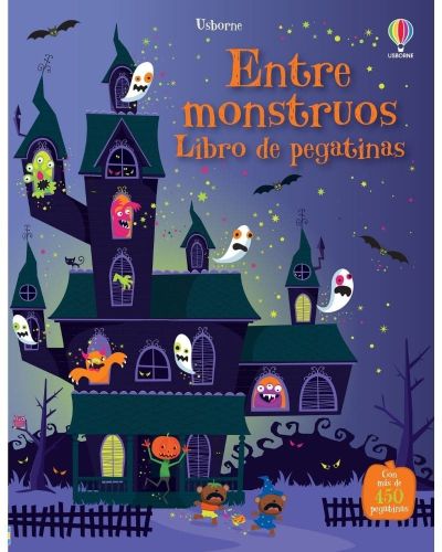 Libro de pegatinas halloween monstruos