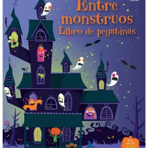 Libro de pegatinas halloween monstruos