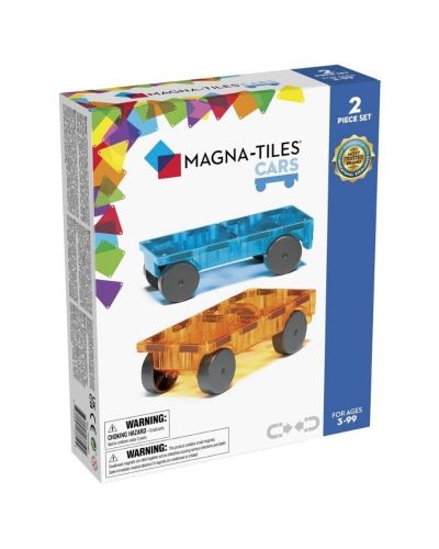 Bases de coches magnéticos – azul y naranja