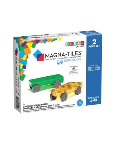 Bases de coches magnéticos – verde y amarillo