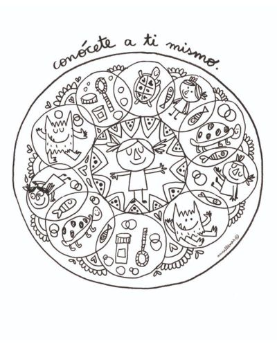 El monstruo de colores mandalas