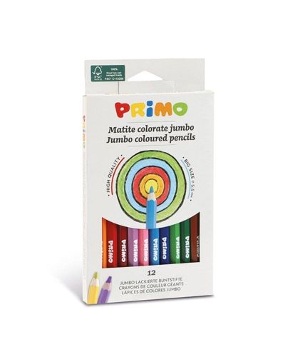 12 Lápices de colores Jumbo