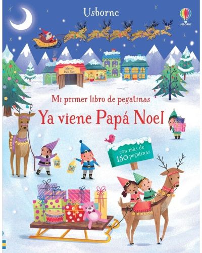 Libro de pegatinas Navidad Papá Noel