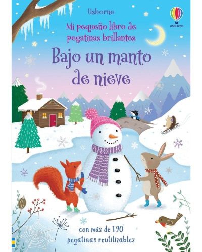 Libro de pegatinas brillantes Navidad Bajo un manto de nieve