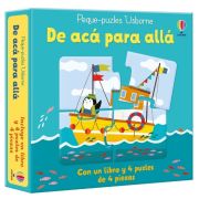 Peque puzzles y libro de acá para allá