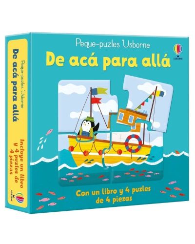 Peque puzzles y libro de acá para allá