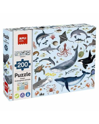 Puzzle animales amenazados marinos