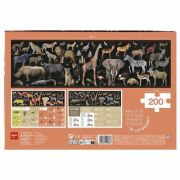 Puzzle animales amenazados sabana