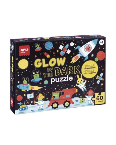 Puzzle fluorescente el espacio 60 piezas