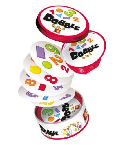 Juego Dobble formas y números