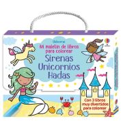 Maletín colorear Sirenas, unicornios y hadas para fuera de casa