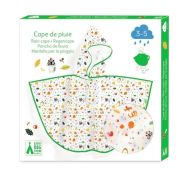 Poncho de lluvia animales talla XS 90-110 cm para la lluvia