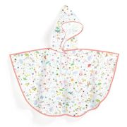 Poncho de lluvia flores talla S 110-122 cm lluvia