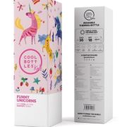 Botella térmica 350 ml Cool Bottles Funny Unicorns caja