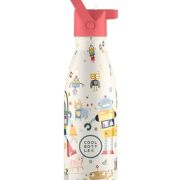 Botella térmica 350 ml Cool Bottles Messy Robots boquilla