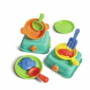 Set de juego de cocina portátil playa, parque, monte